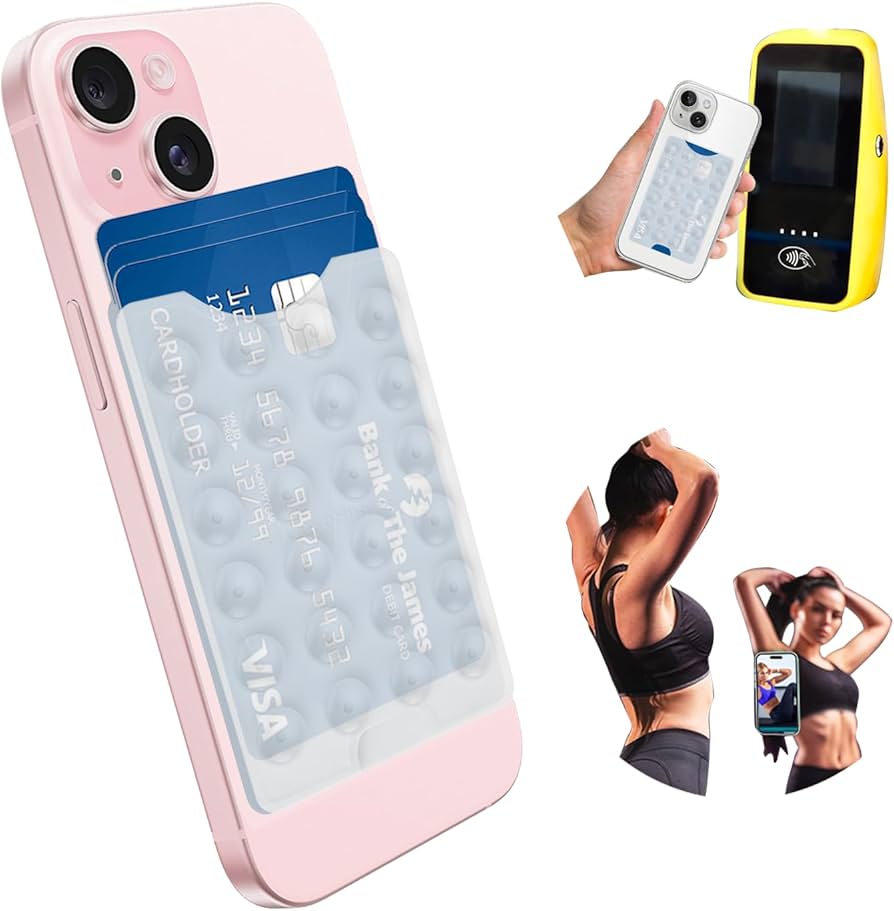 Suction with card holder