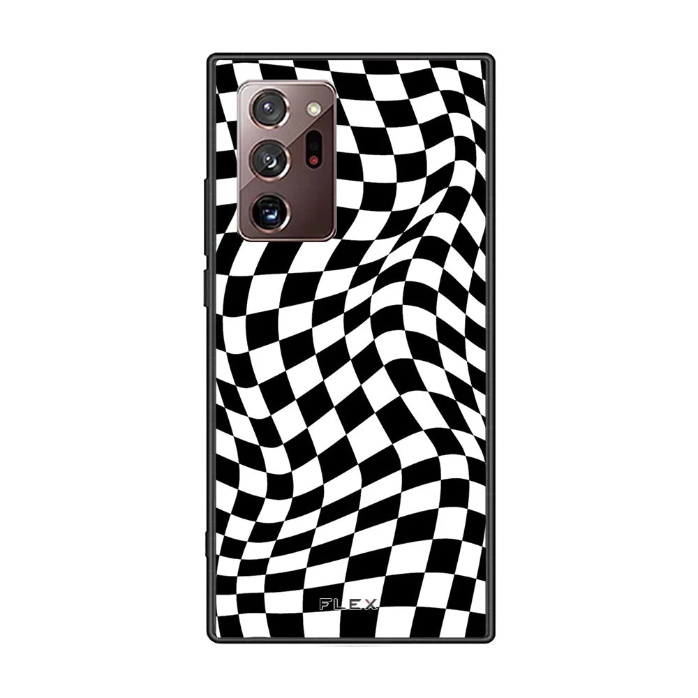 Flex Black White Checkered Galaxy Note 20 Ultra