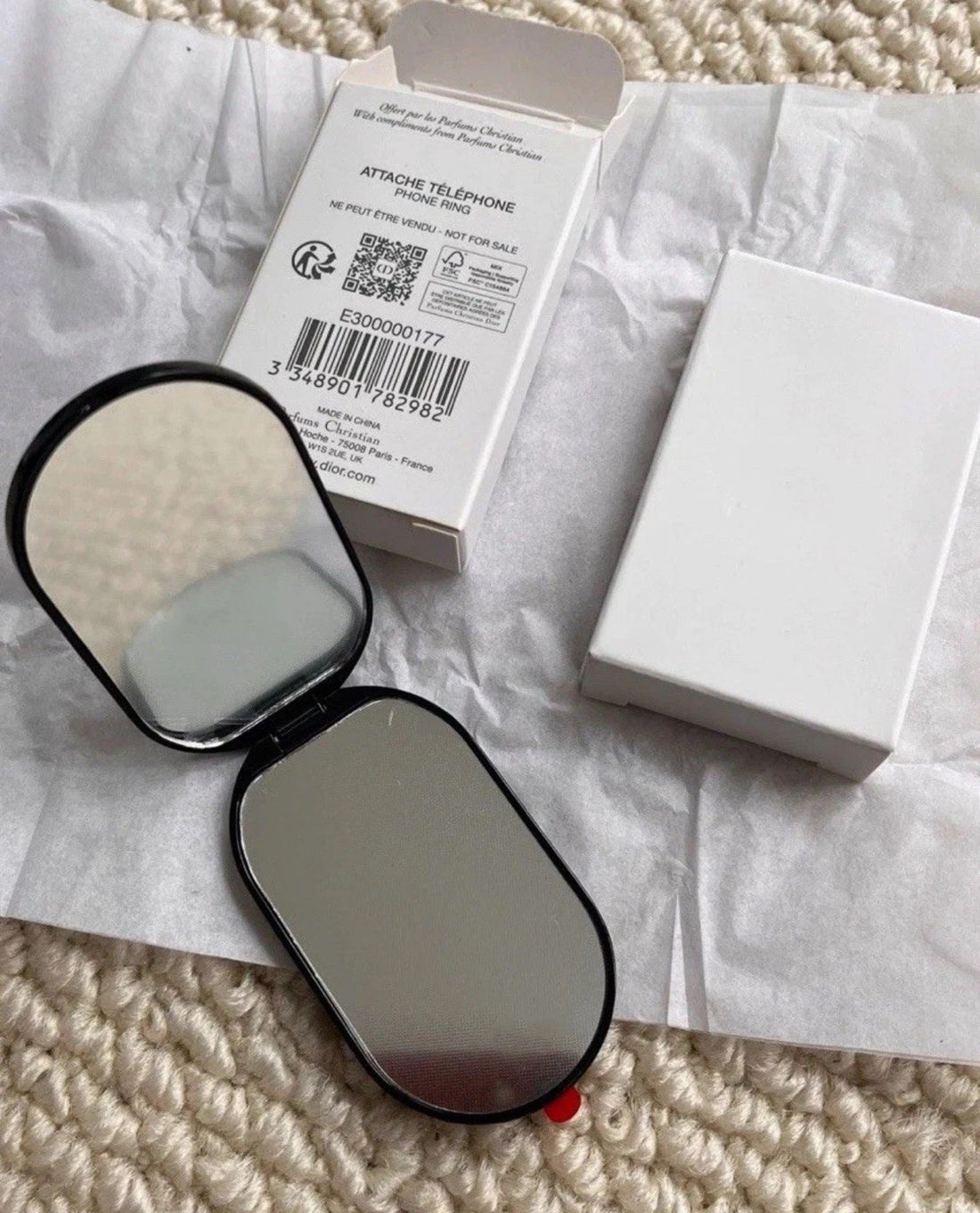 DI*R Beauty Phone Ring Holder – Dual Mirror