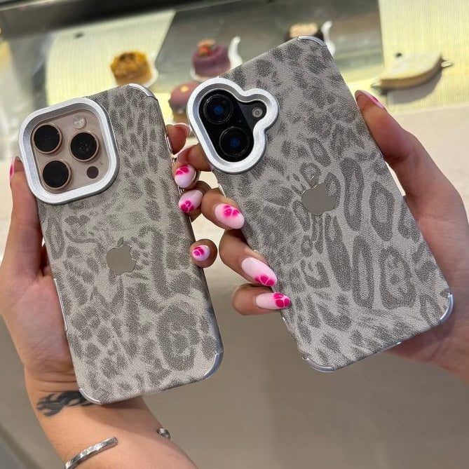 Flex Luxe Leapords Leather Feel Case for IPhone