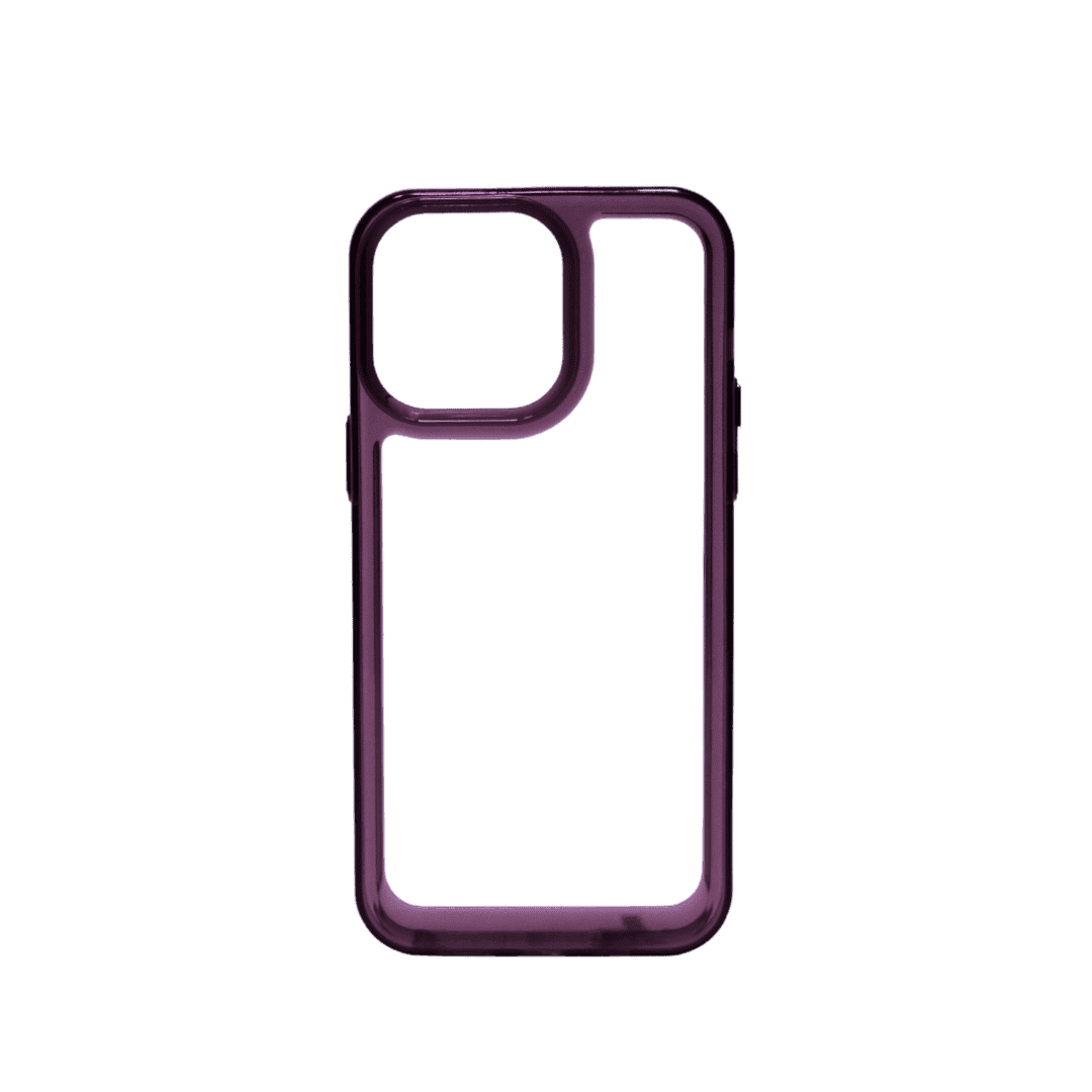FLEX Hybrid Anti-Yellow Deep Purple Acrylic Case for Iphone 13 Pro Max - Flex