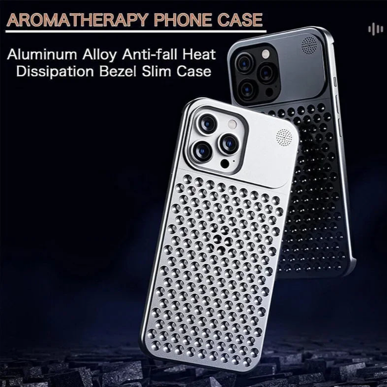 Flex Luxury Fragrance Rimless Aluminum Metal Case For only Iphone 15 pro max