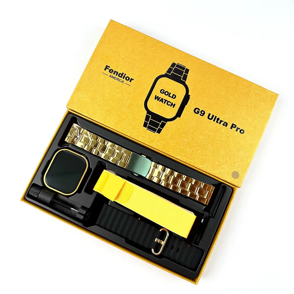 G9 Ultra Pro Smart Watch | Fendior | Golden Edition | - Flex