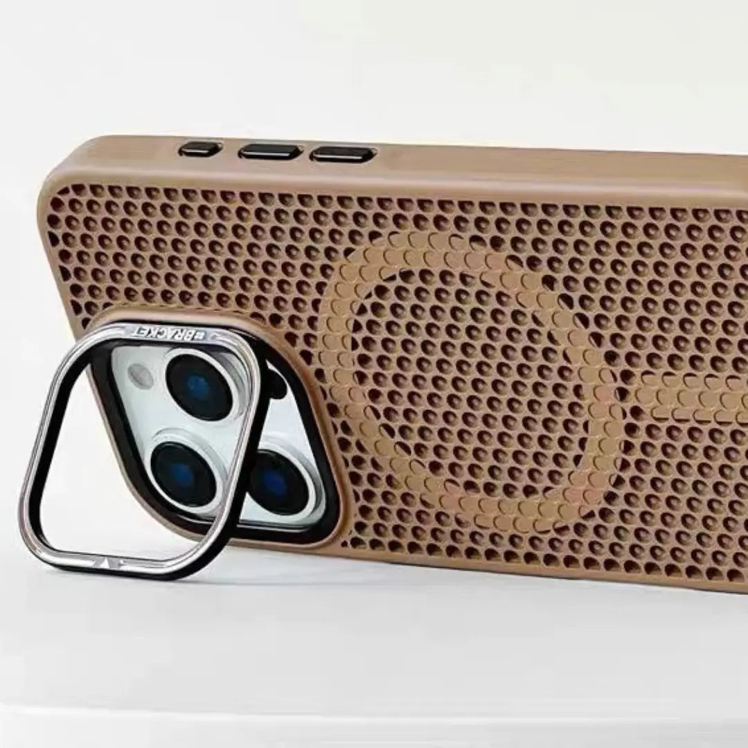 Flex MagSafe Honeycomb Heat Dissipation Phone Case With Bracket
