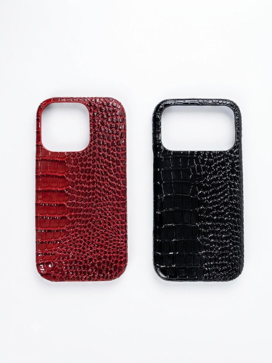Flex Signature Croc Leather Case