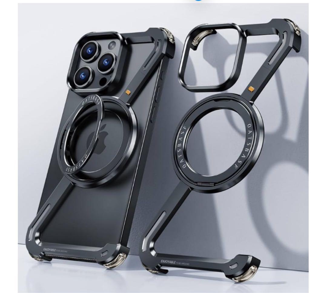 Metal Z Mag Safe Stand Case For iphone 15 pro max – Flex