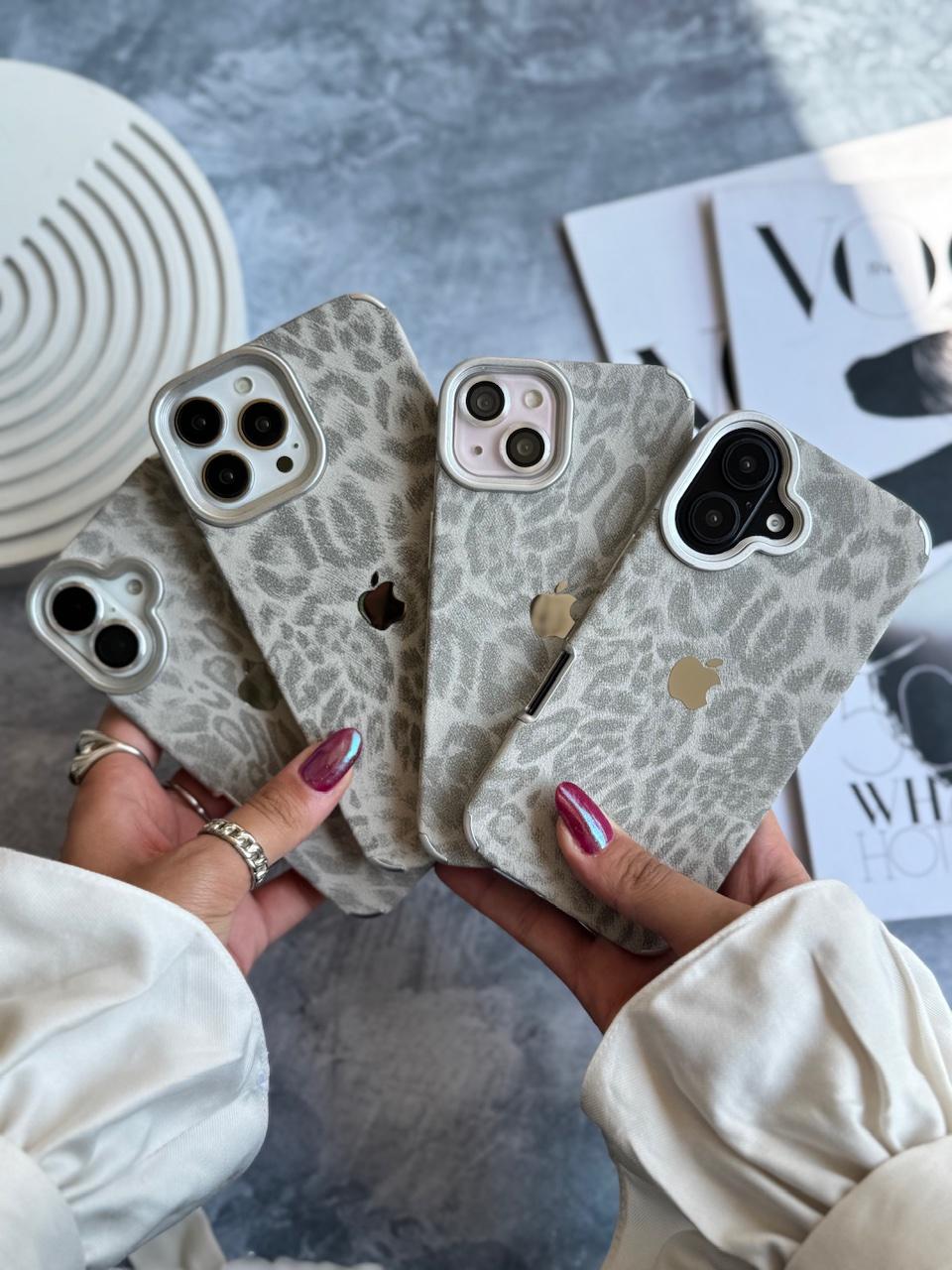 Flex Luxe Leapords Leather Feel Case for IPhone