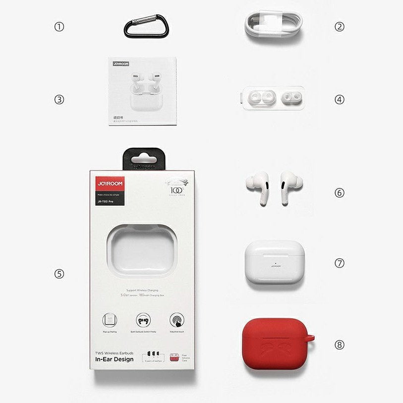 JOYROOM T03S PRO TWS ACTIVE NOICE CANCELLING ANC EARBUDS One Year War Flex
