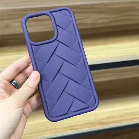Flex Luxury Weave Pattern Silicon Case For Iphone Models