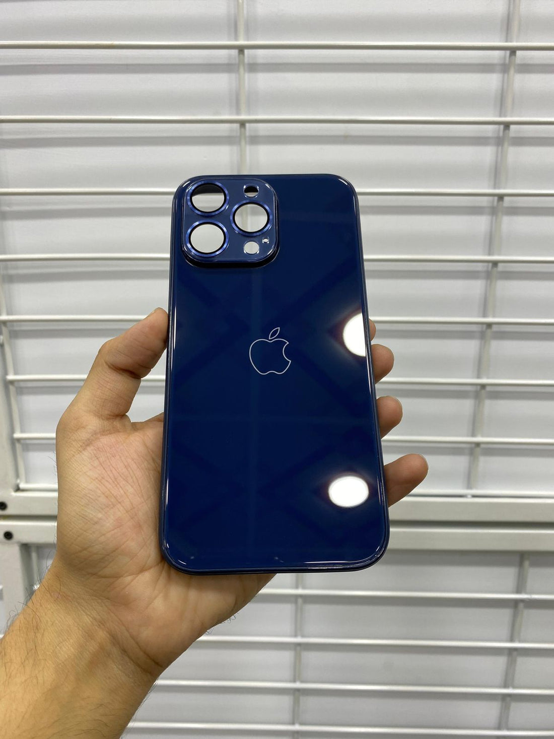 Flex Glass Case with Logo For iPhone Models