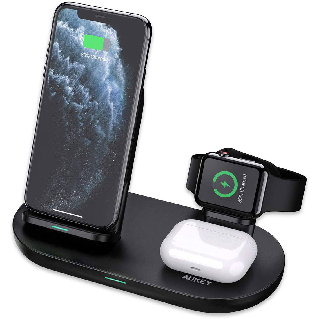 Aukey 3 in 1 Aircore Wireless Charging Station Pad LC-A3