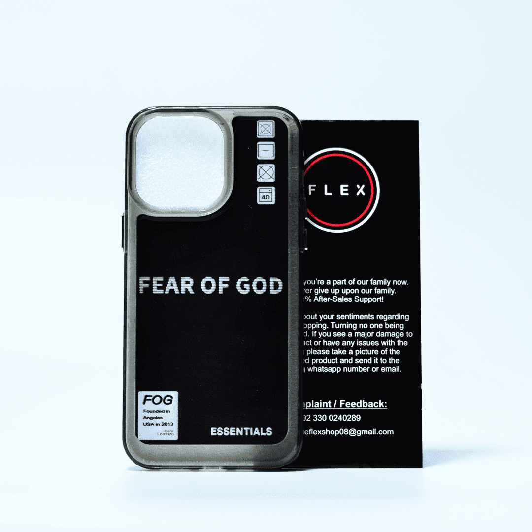 Fear of God (Black Shade) For IPhone 14 Pro Max - Flex
