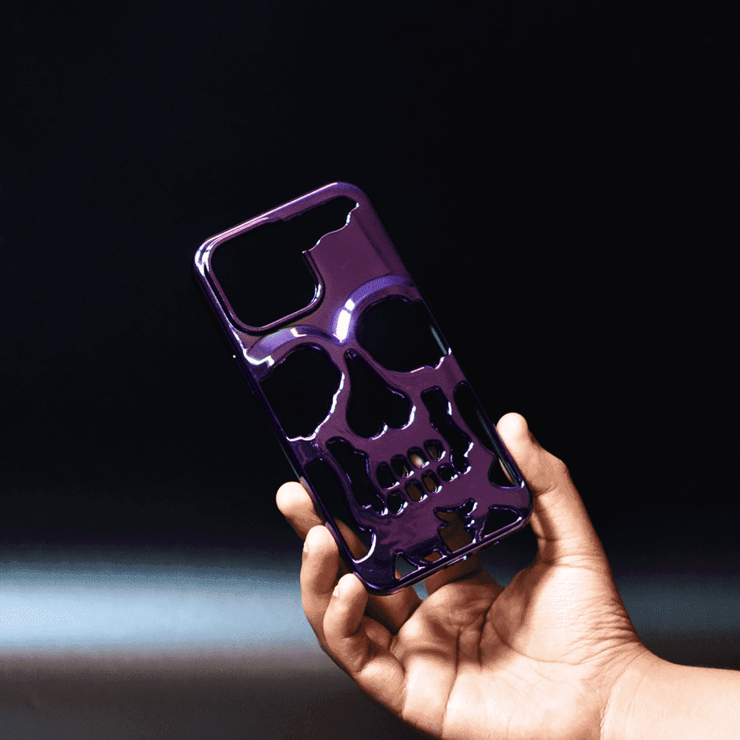 Iphone Electroplating Skull Case - Flex