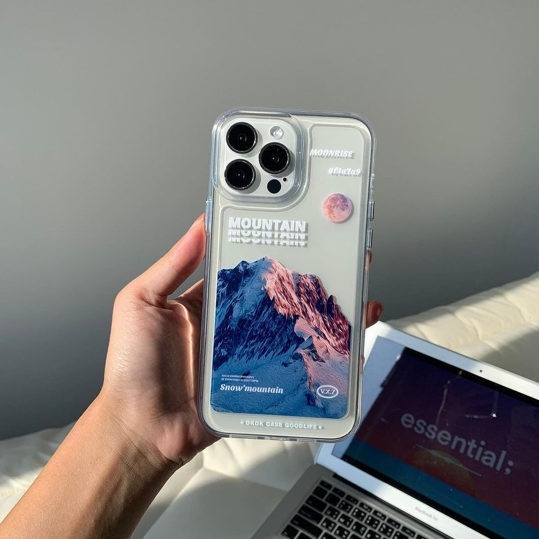 Iphone Acrylic transparent (Mountain Series) - Flex